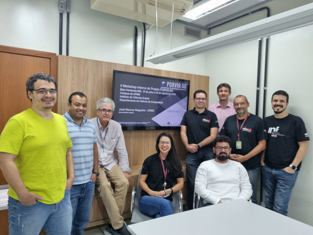 Projeto de pesquisa em redes 5G coordenado pelo DCC é avaliado em workshop interno