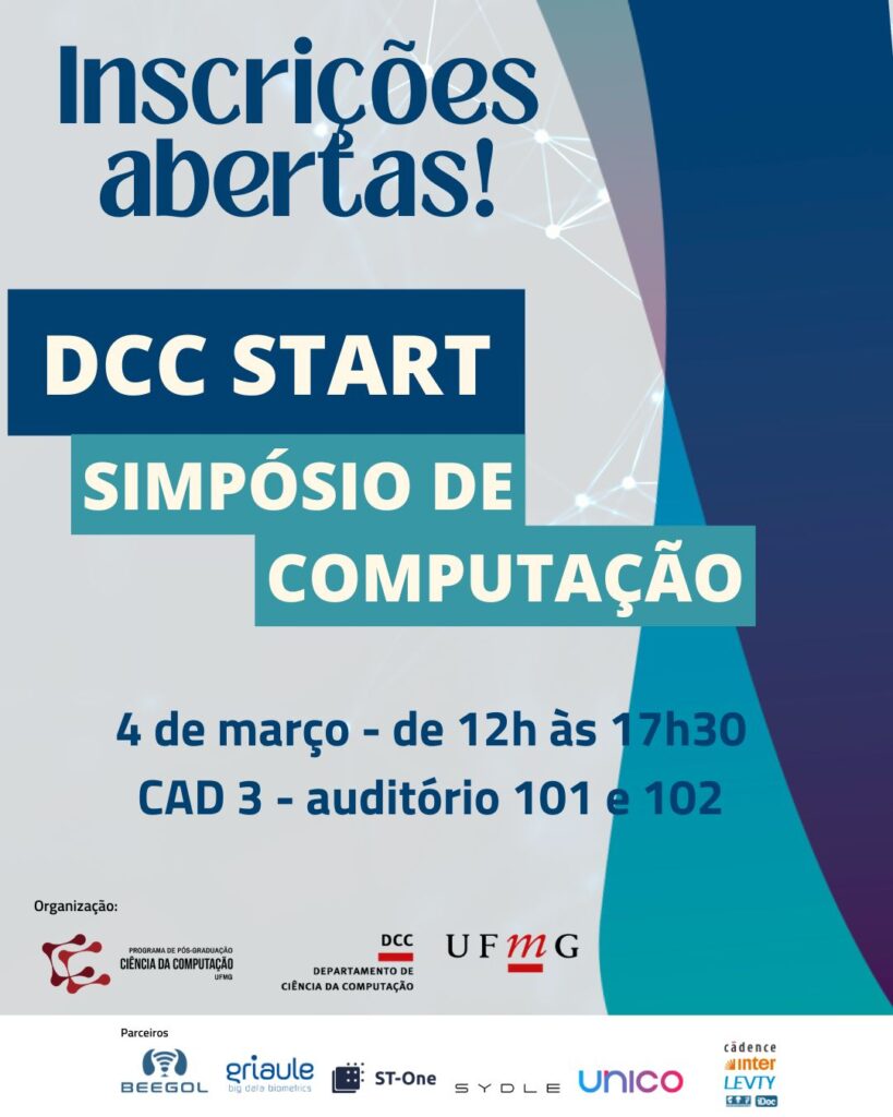 Inscrições abertas para o DCC START 2026: Simpósio de Computação