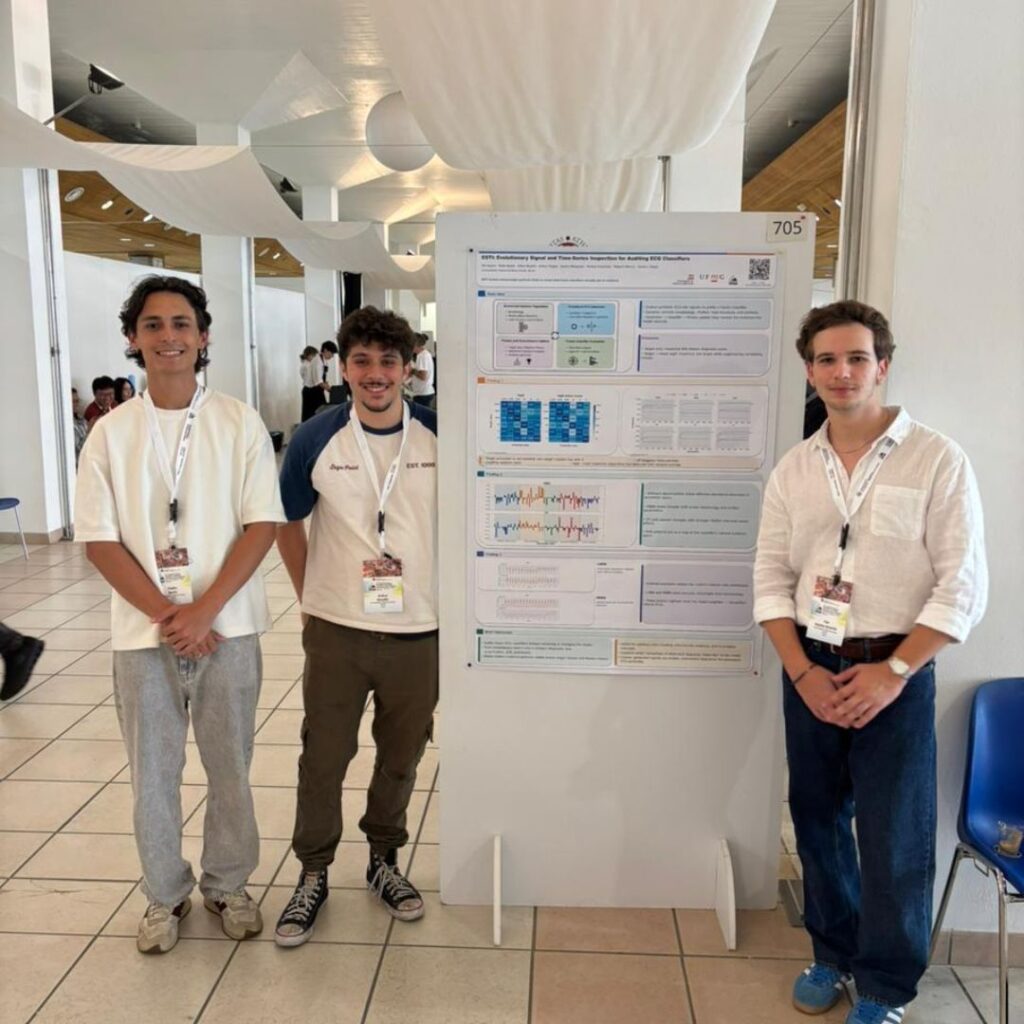 Alunos do DCC apresentam pesquisa sobre IA e eletrocardiogramas em conferência internacional