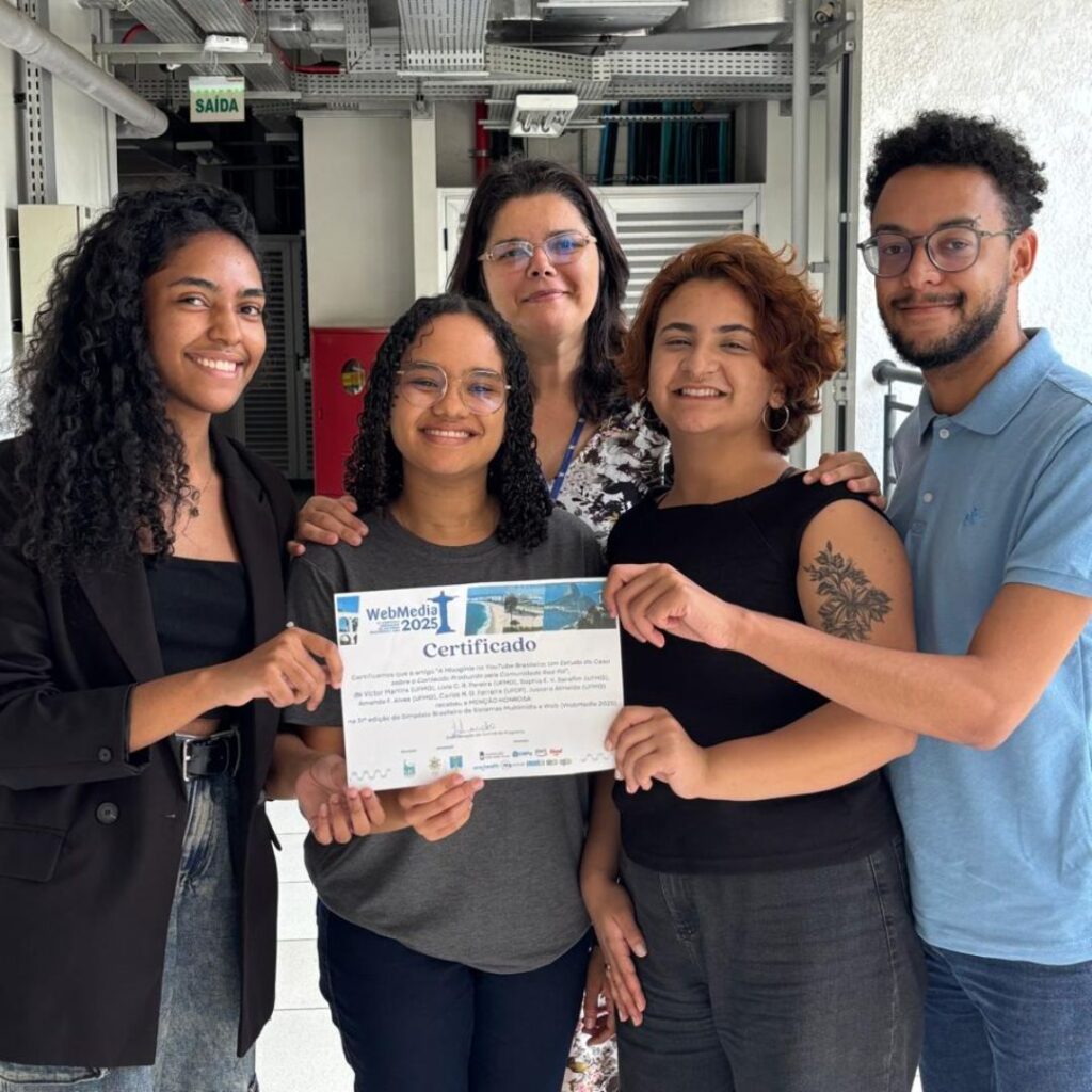 Estudo do DCC revela mecanismos da misoginia no YouTube e é premiado no WebMedia