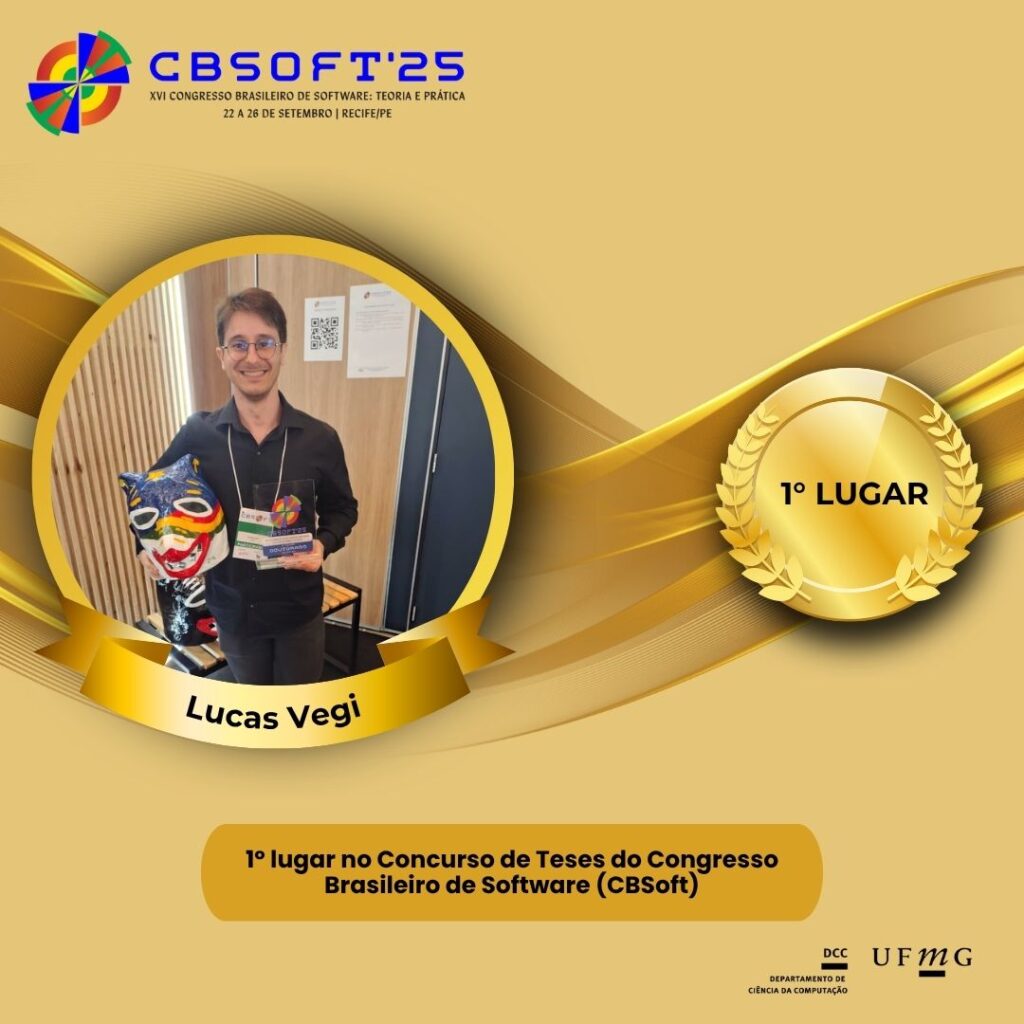 Doutor pelo PPGCC da UFMG é premiado por sua tese no CBSoft 2025