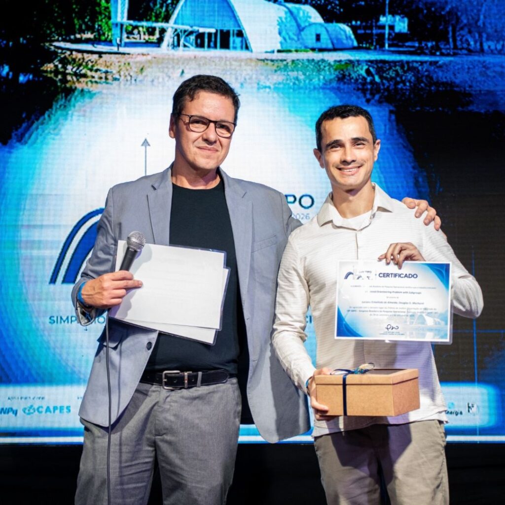 Ex-aluno do DCC conquista 3º lugar no Prêmio de Dissertação do SBPO 2026