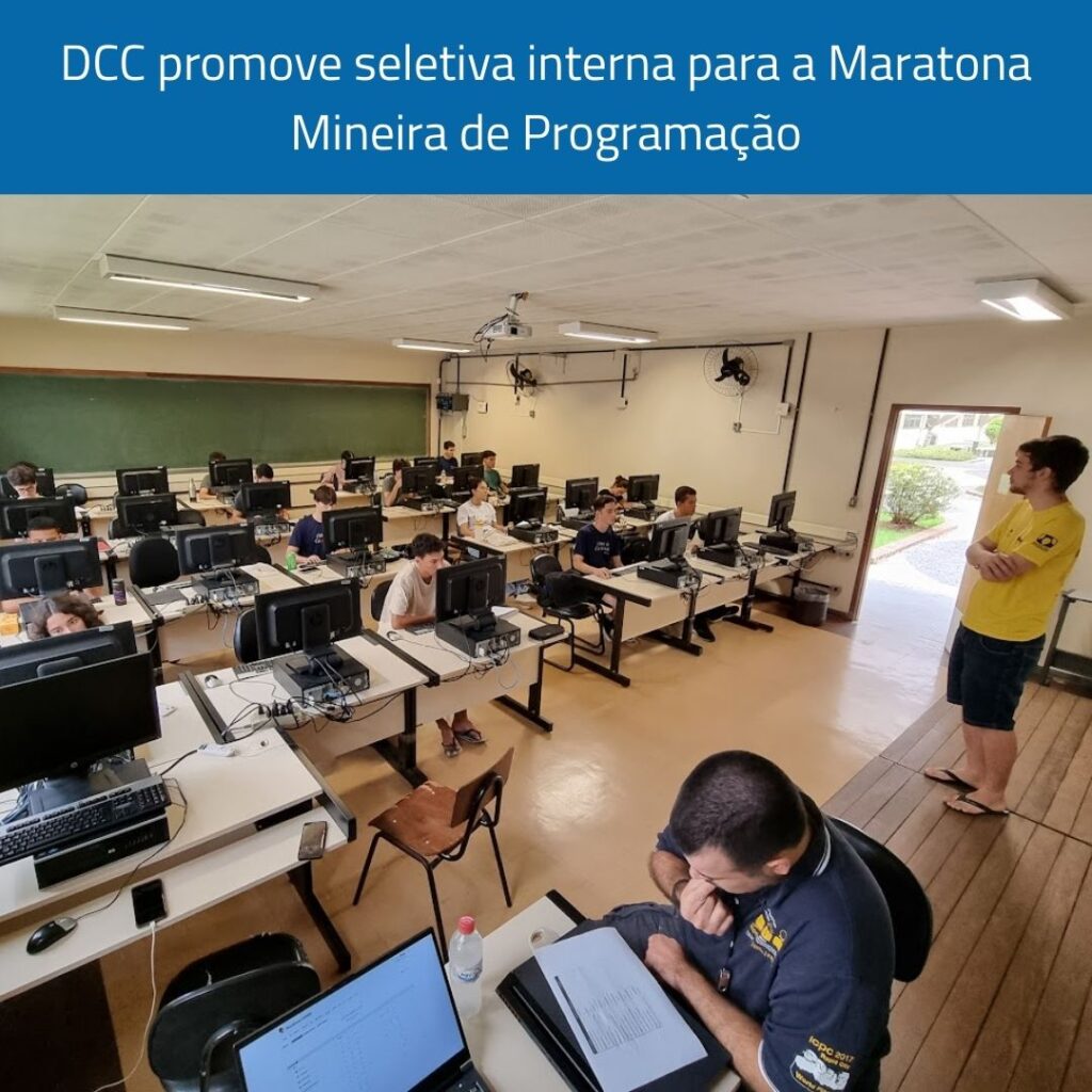 Equipe do DCC realiza seletiva interna para a Maratona Mineira de Programação