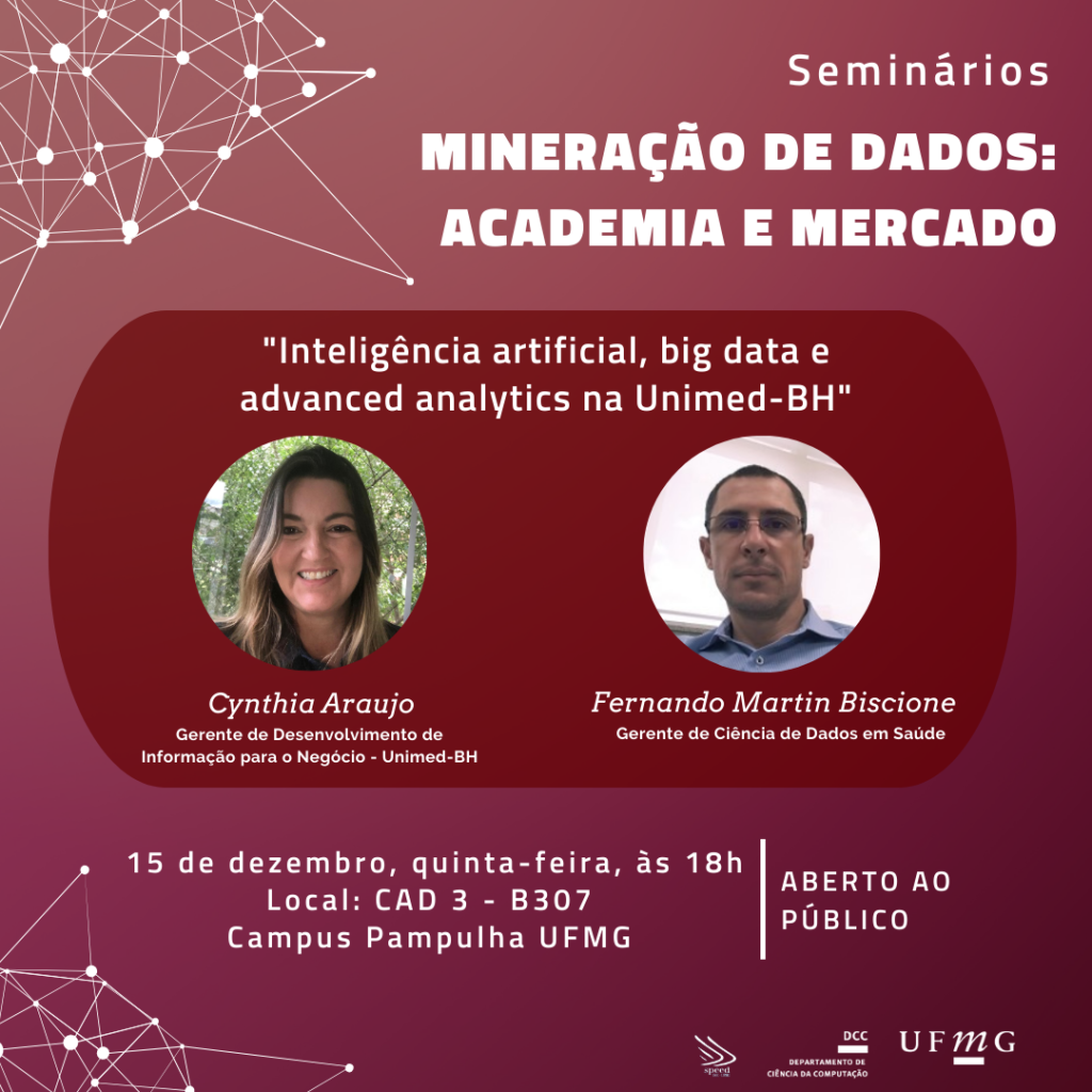 Palestra: “Inteligência artificial, big data e advanced analytics na Unimed-BH”