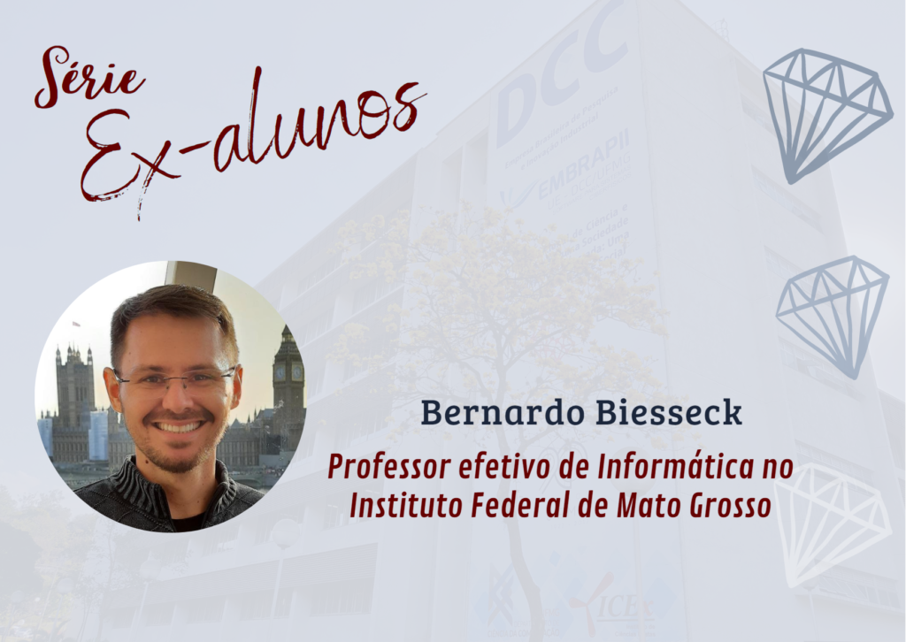 A qualidade do corpo docente, dos estudantes e a infraestrutura foram marcantes no tempo em que estive no DCC, afirma ex-aluno