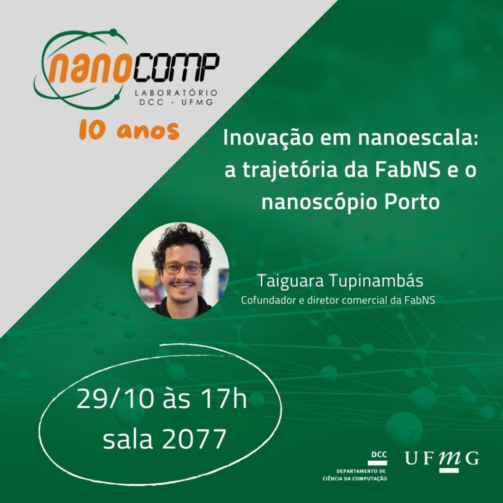 Palestra: Inovação em nanoescala: a trajetória da FabNS e o nanoscópio Porto
