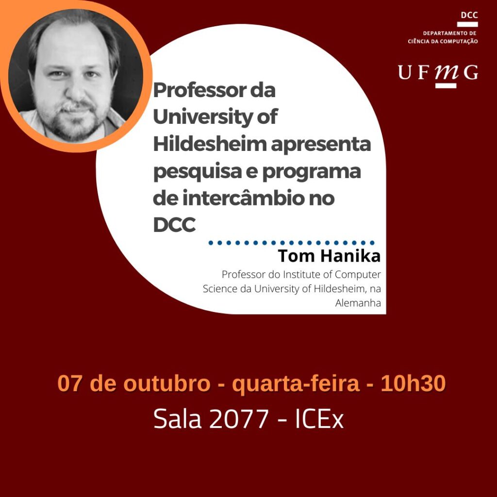 Professor da University of Hildesheim apresenta pesquisa e programa de intercâmbio no DCC