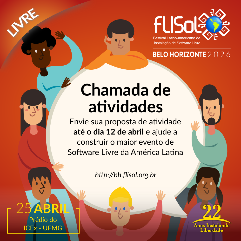 Submissões abertas para palestras sobre Software Livre no FLISoL 2026